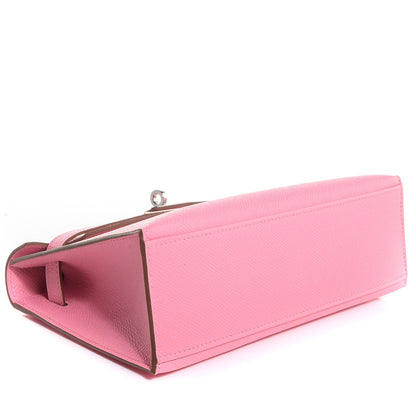 Hermes Epsom Kelly Pochette Clutch Rose Confetti 4 of 14