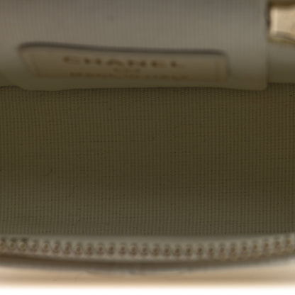 Chanel Caviar Quilted Small Handle With Care Vanity Case With Chain White 5 of 10