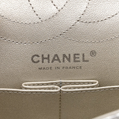 Chanel Metallic Lambskin Quilted 2.55 Reissue 226 Flap Silver 6 of 10