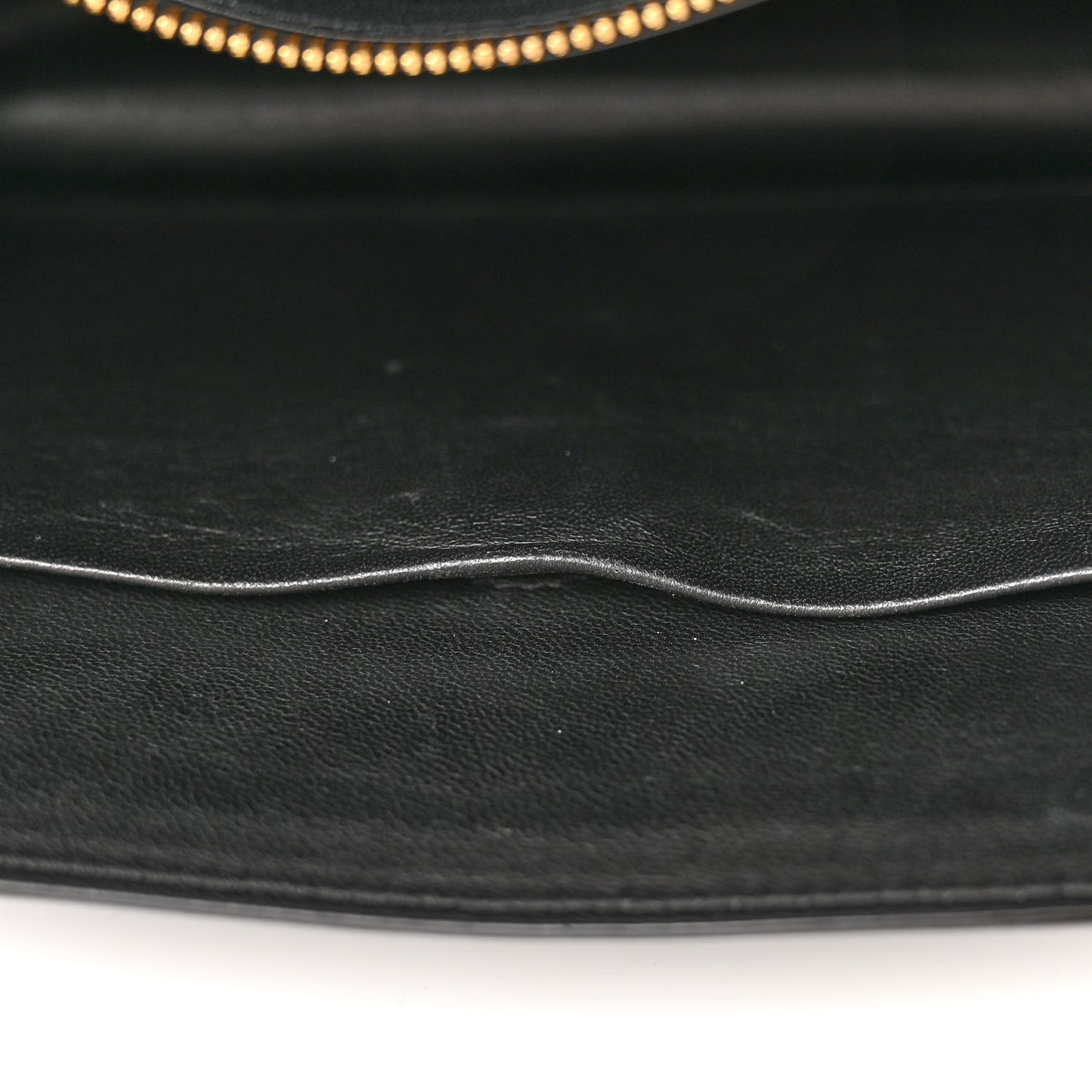 Antic Soft Saffiano Lions Head Cahier Shoulder Bag Black