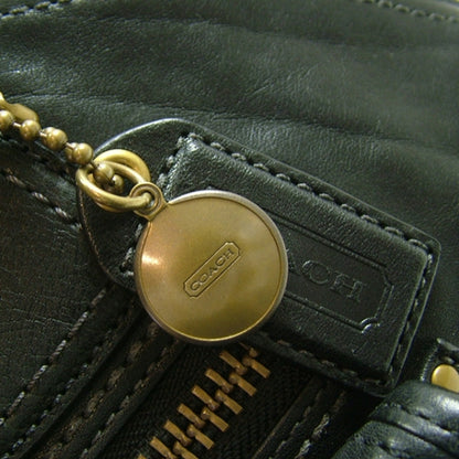 FASHIONPHILE COACHVachettaLegacyPocketShoulderBagBlack 7 of 10