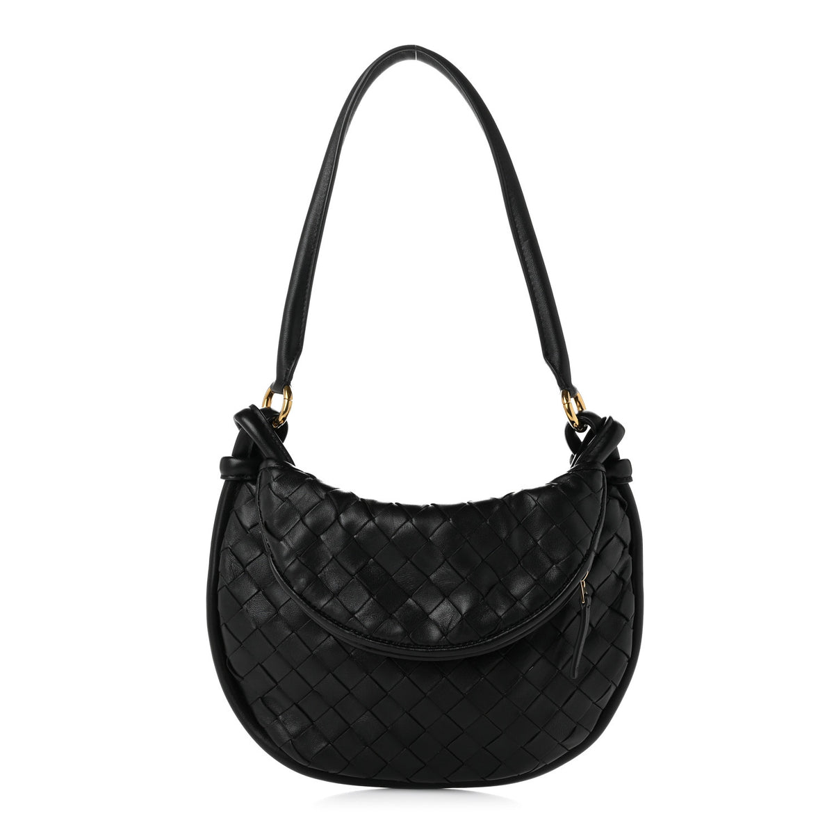 Nappa Intrecciato Small Gemelli Black