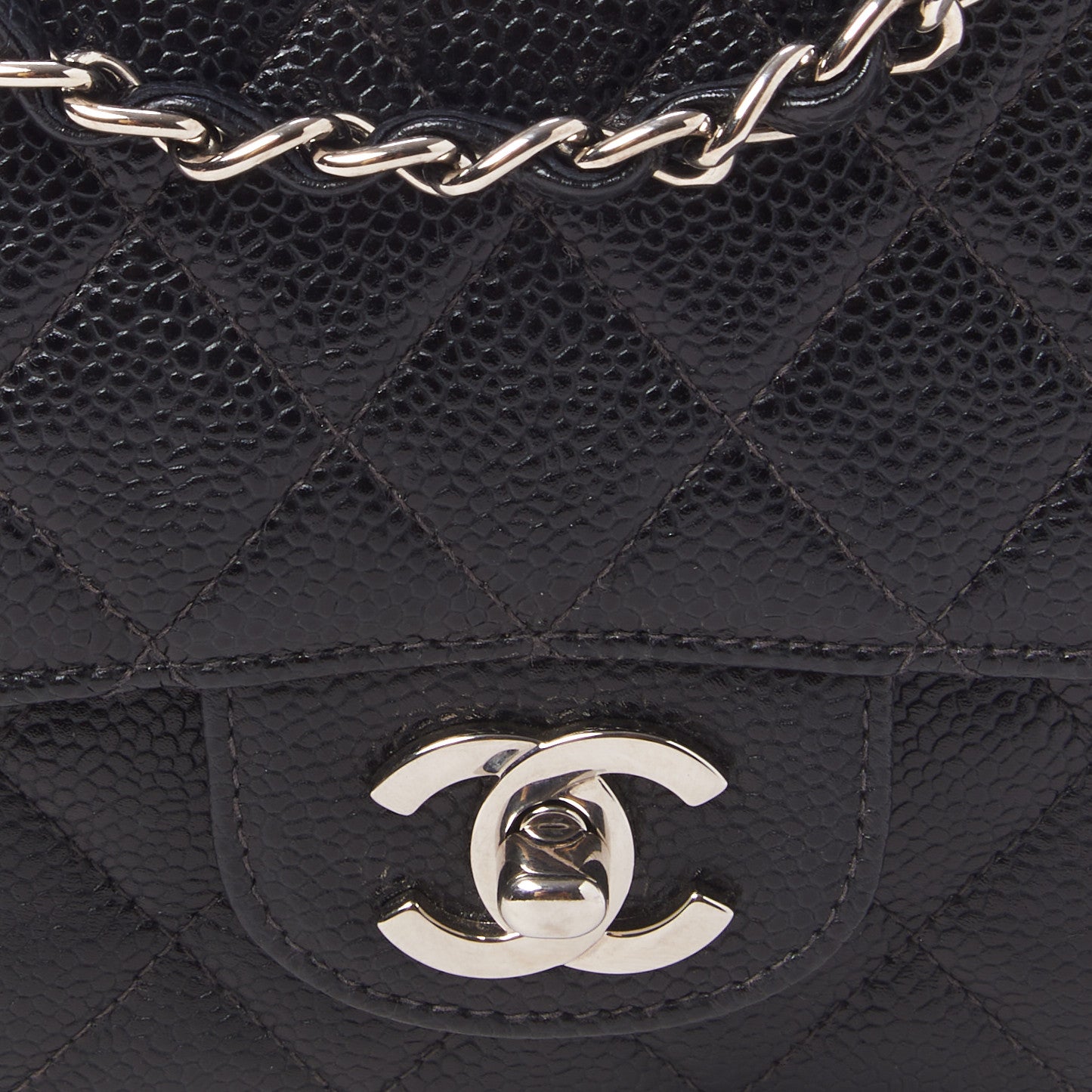 Chanel Caviar Quilted Medium Double Flap Black 7 of 9