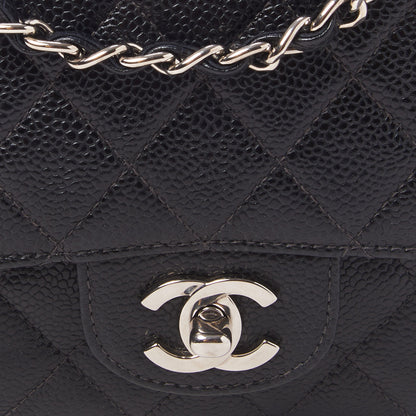 Chanel Caviar Quilted Medium Double Flap Black 7 of 9