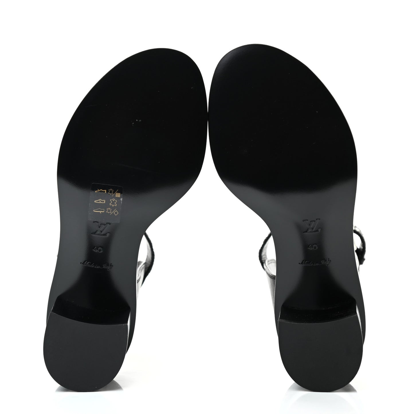 Calfskin Monogram Passenger Sandals 40 Black