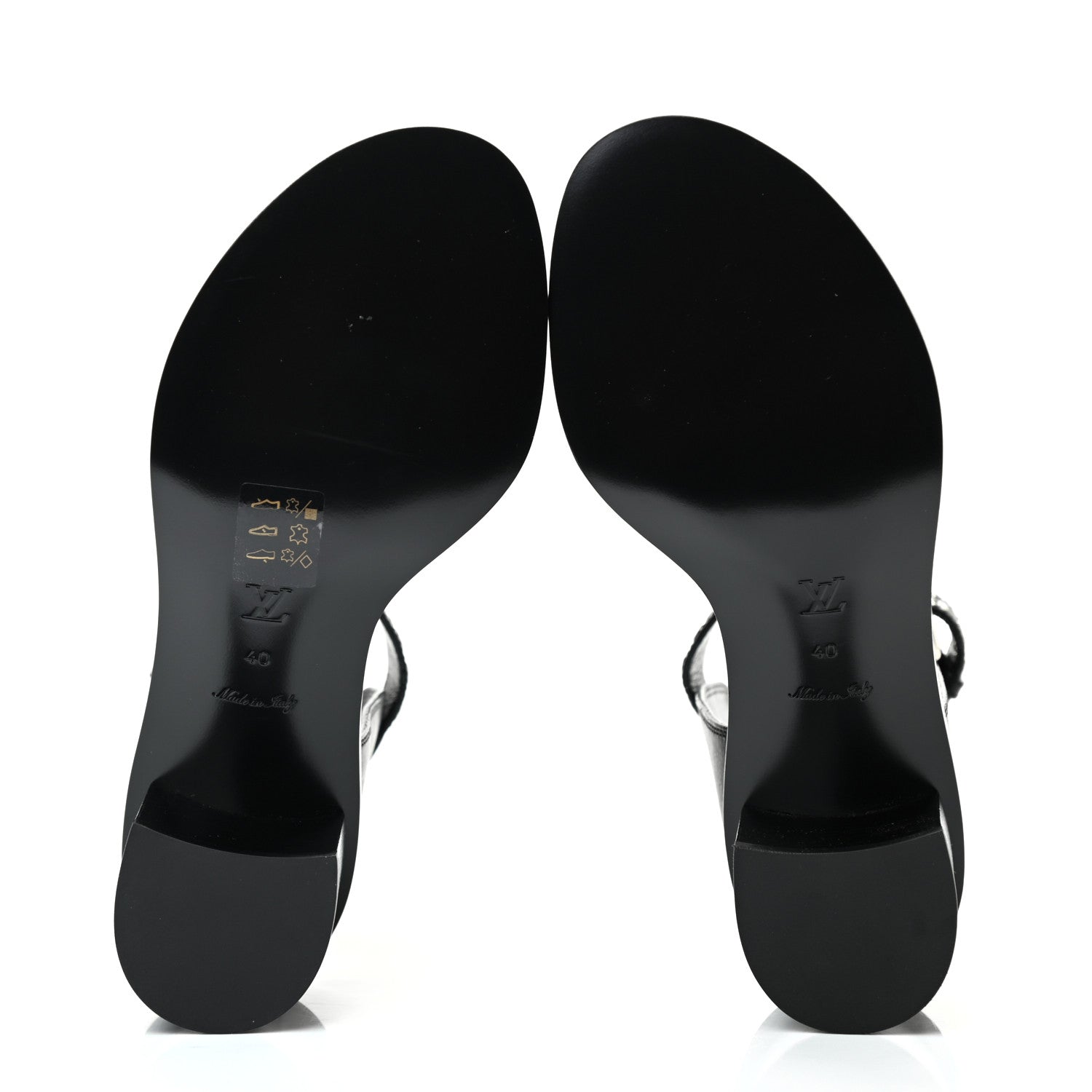 Louis Vuitton Calfskin Monogram Passenger Sandals 40 Black 5 of 5