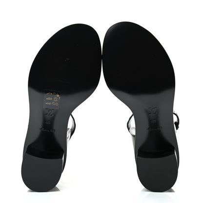 Louis Vuitton Calfskin Monogram Passenger Sandals 40 Black 5 of 5