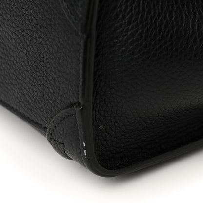Celine Drummed Calfskin Nano Luggage Black 10 of 15