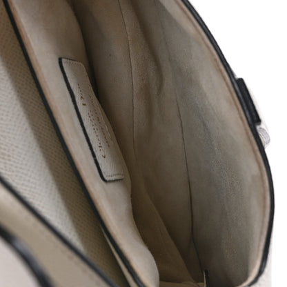Christian Dior Grained Calfskin Mini Saddle Bag White 5 of 10