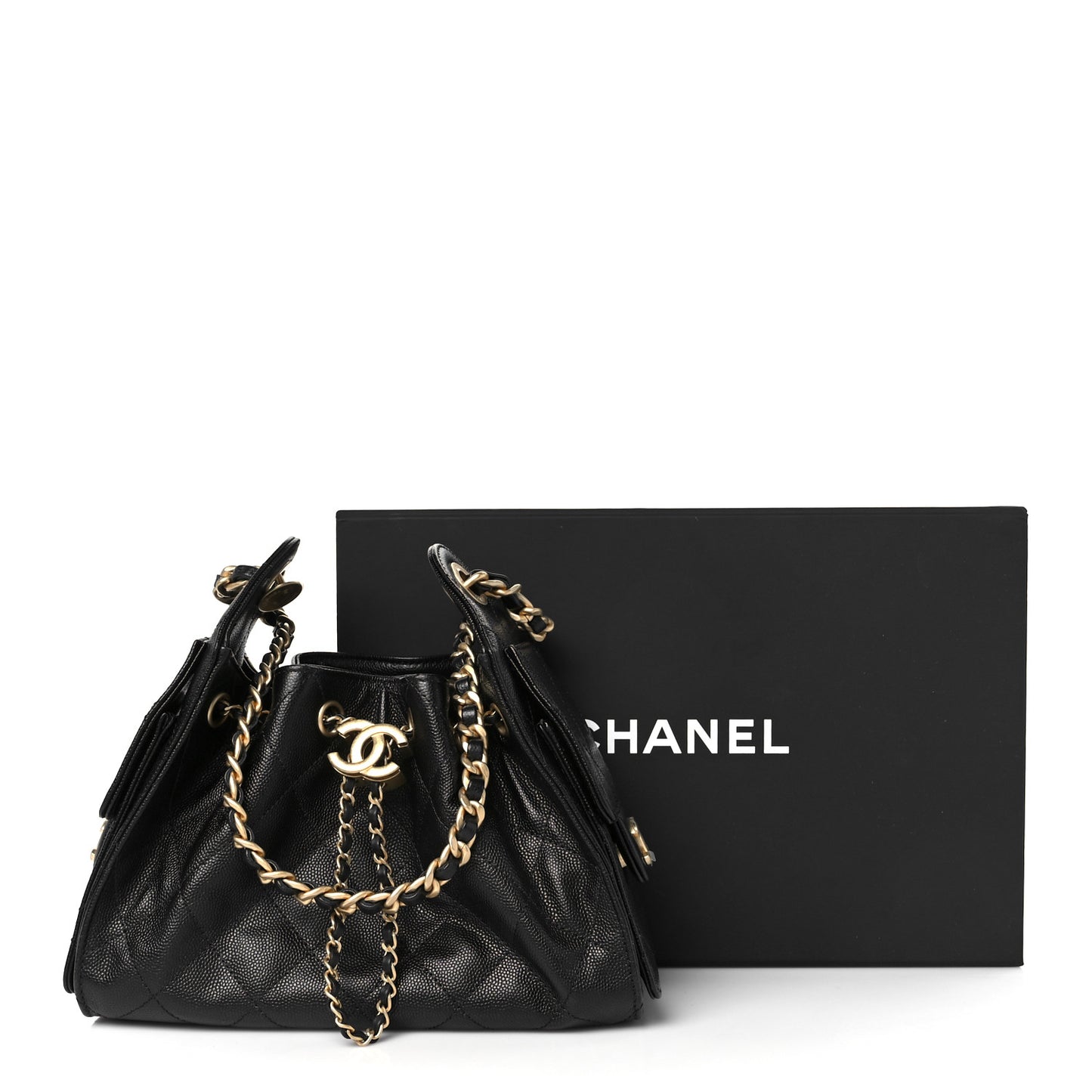 Caviar Quilted Mini Chanel 25 Handbag Black
