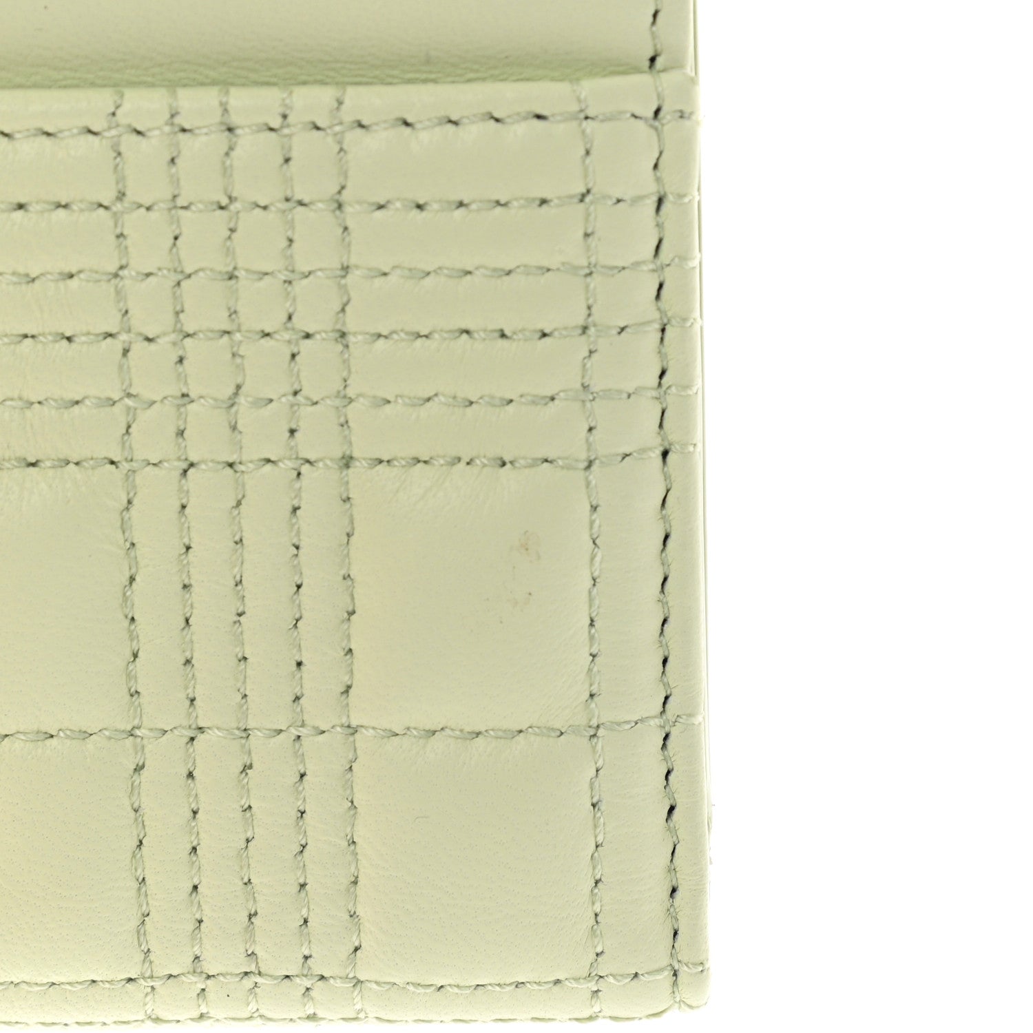 Burberry Lambskin Quilted Small Lola Folding Wallet Pistachio 8 of 10