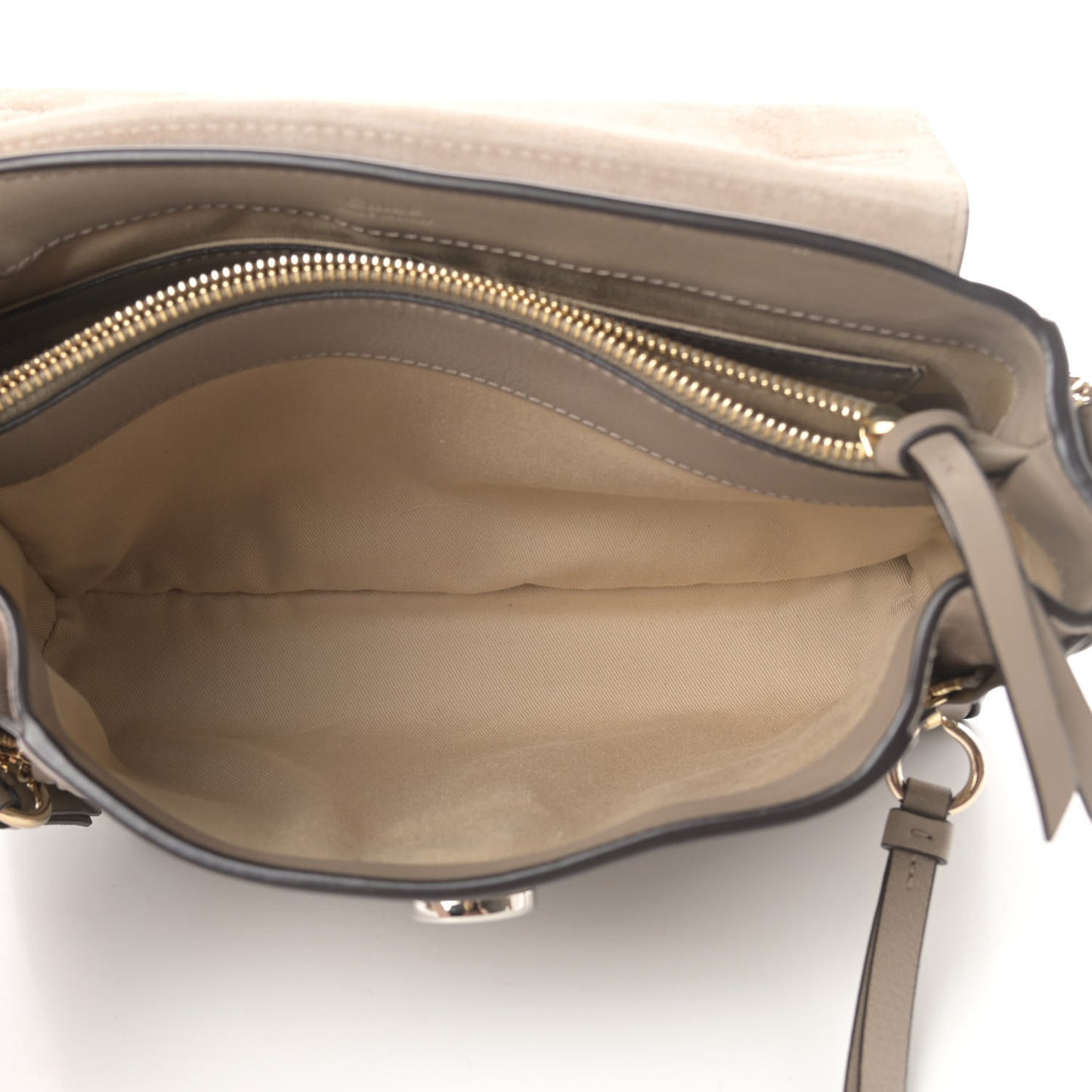 Calfskin Small Faye Day Shoulder Bag Motty Grey