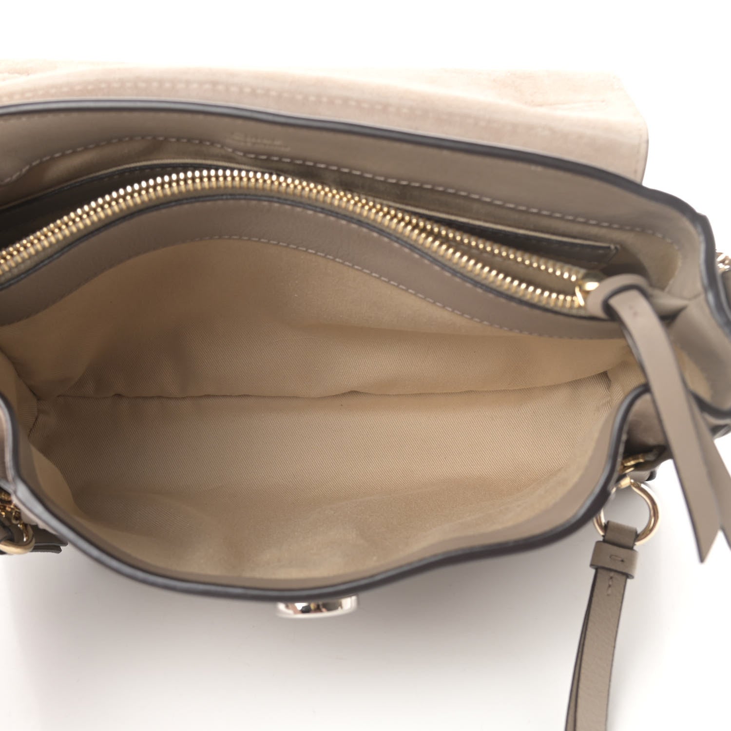 Chloe Calfskin Small Faye Day Shoulder Bag Motty Grey 5 of 10