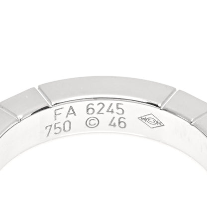 Cartier 18K White Gold Lanieres Ring 46 3.75 4 of 5
