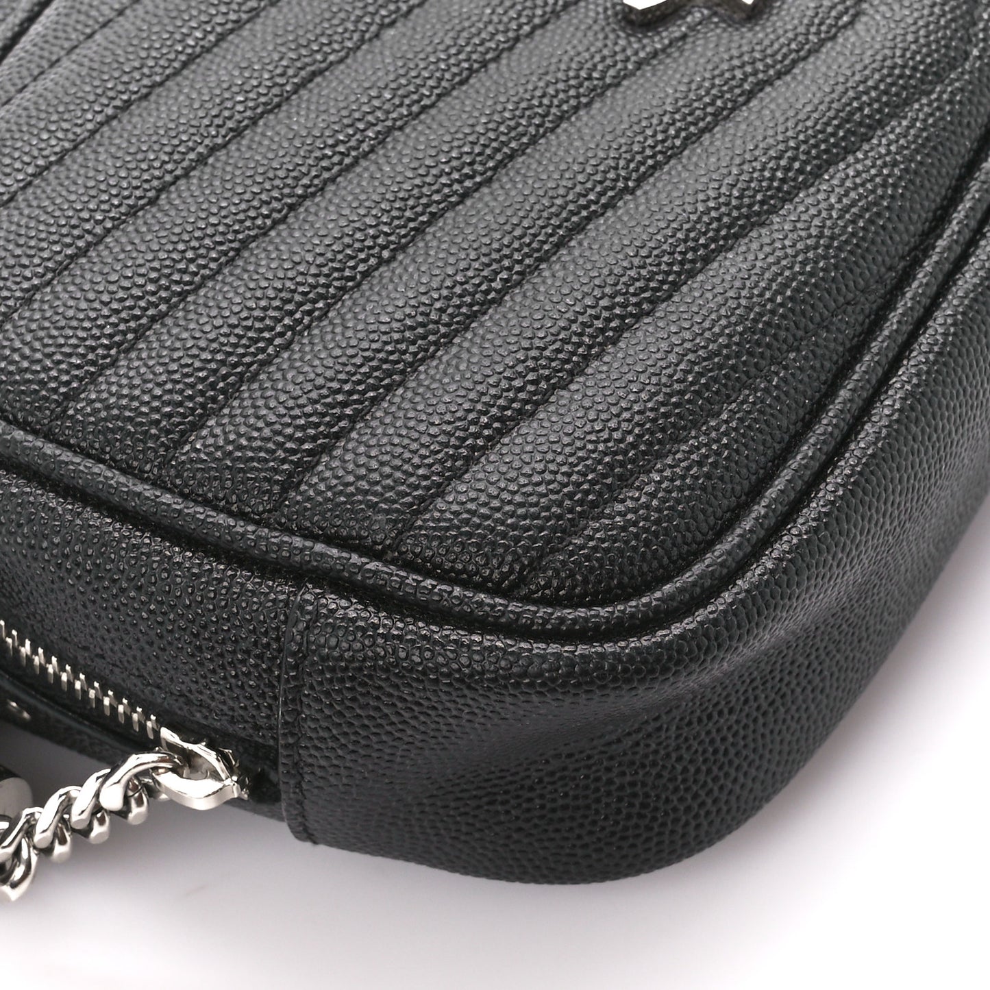 Grain De Poudre Matelasse Monogram Mini Lou Camera Bag Black