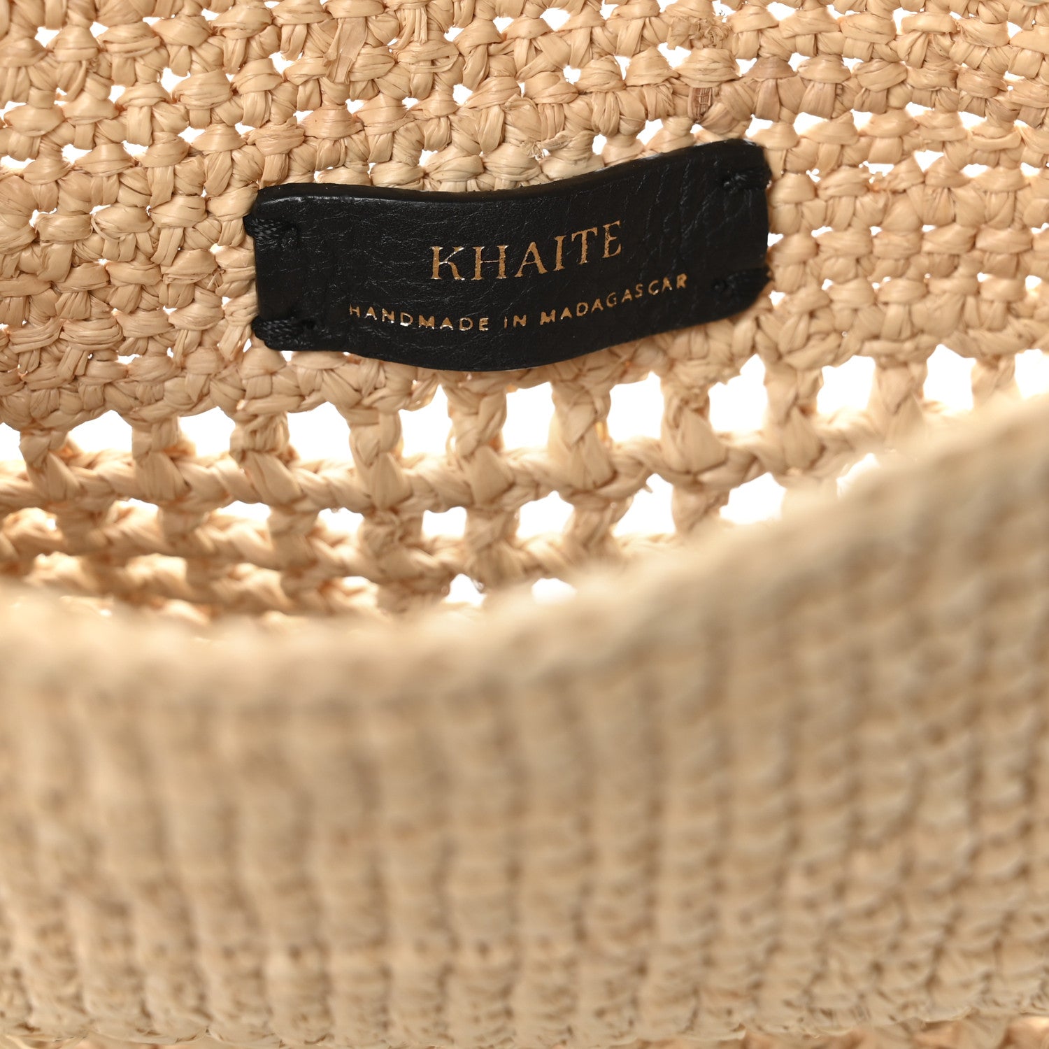 Khaite Raffia Small Billie Bucket Bag Natural 6 of 10