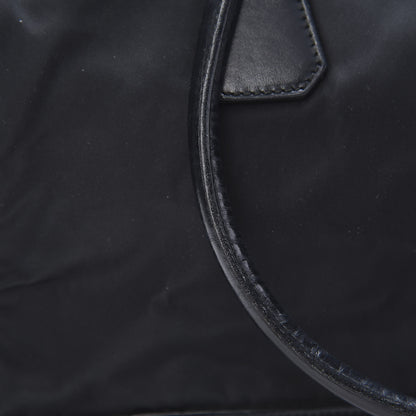 Prada Tessuto Nylon Soft Calf Zip Around Satchel Black 17 of 22