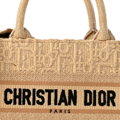 Christian Dior Raffia Oblique Mini Toile De Jouy Book Tote With Strap Beige 8 of 12