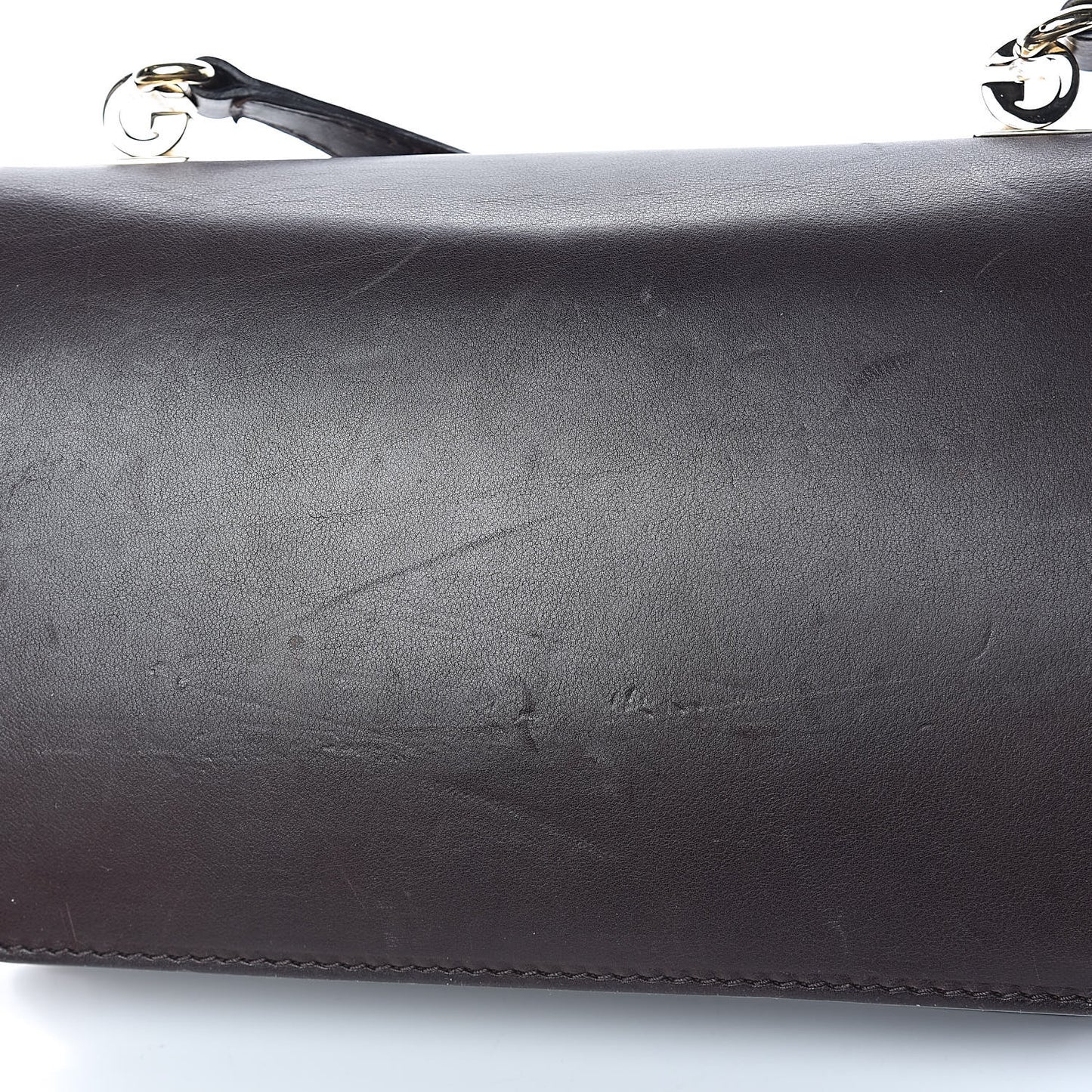 Calfskin Medium 1973 Shoulder Flap Bag Dark Brown