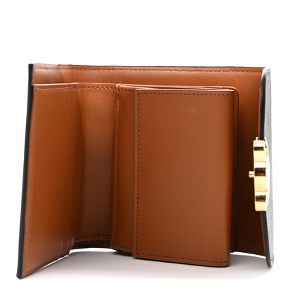 Celine Triomphe Canvas Small Triomphe Wallet Tan 5 of 7