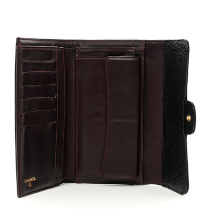 Chanel Caviar Quilted Large Flap Wallet Black 5 of 10