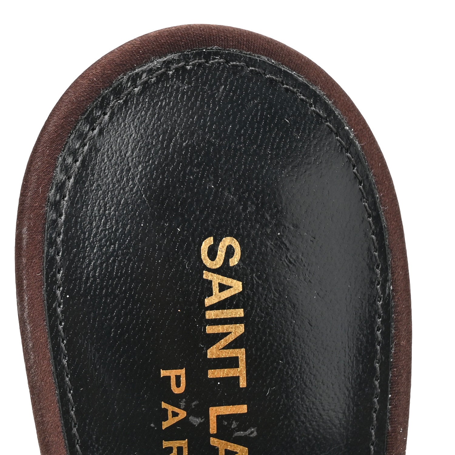 Saint Laurent Satin Crystal Ava 105 Sandals 37 Amaranth 11 of 11