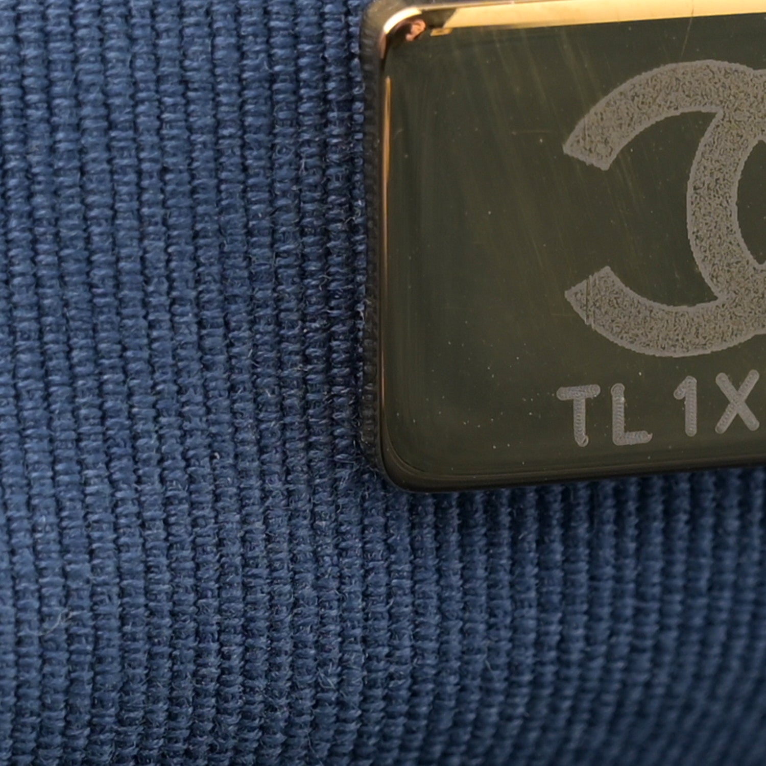 Chanel Denim Quilted Large Double You Flap Blue Golden 7 of 12