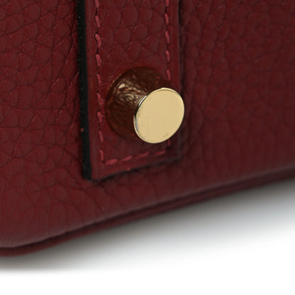 Hermes Taurillon Clemence Sombrero Birkin 30 Rouge H Rose Azalea 11 of 12