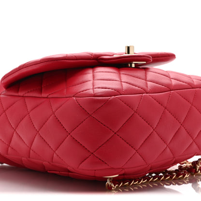 Chanel Lambskin Quilted Small in Seoul Backpack Dark Pink 9 of 10
