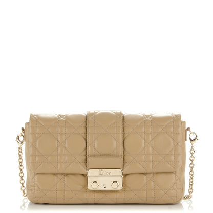 Christian Dior Lambskin Cannage New Lock Pouch Beige 1 of 6
