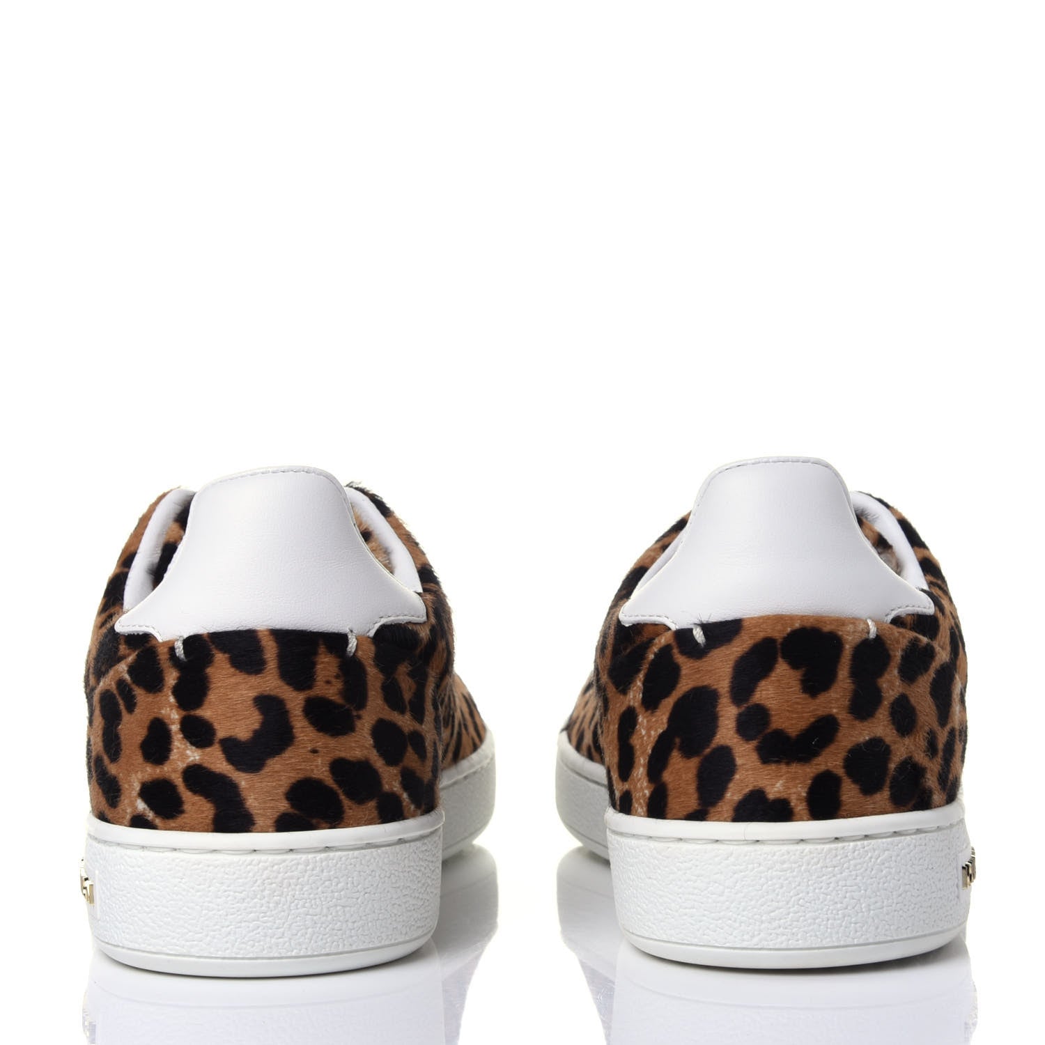 Louis Vuitton Calfskin Pony Hair Leopard Monogram Frontrow Sneakers 35 5 of 11