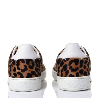 Louis Vuitton Calfskin Pony Hair Leopard Monogram Frontrow Sneakers 35 5 of 11