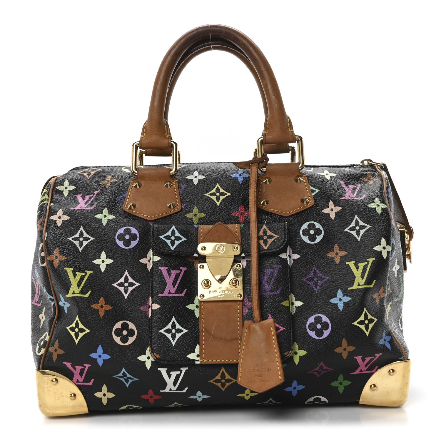 Louis Vuitton Monogram Multicolor Speedy 30 Black 1 of 9