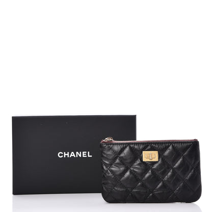 Chanel Aged Calfskin Quilted Small Reissue Cosmetic Case Black 8 of 8