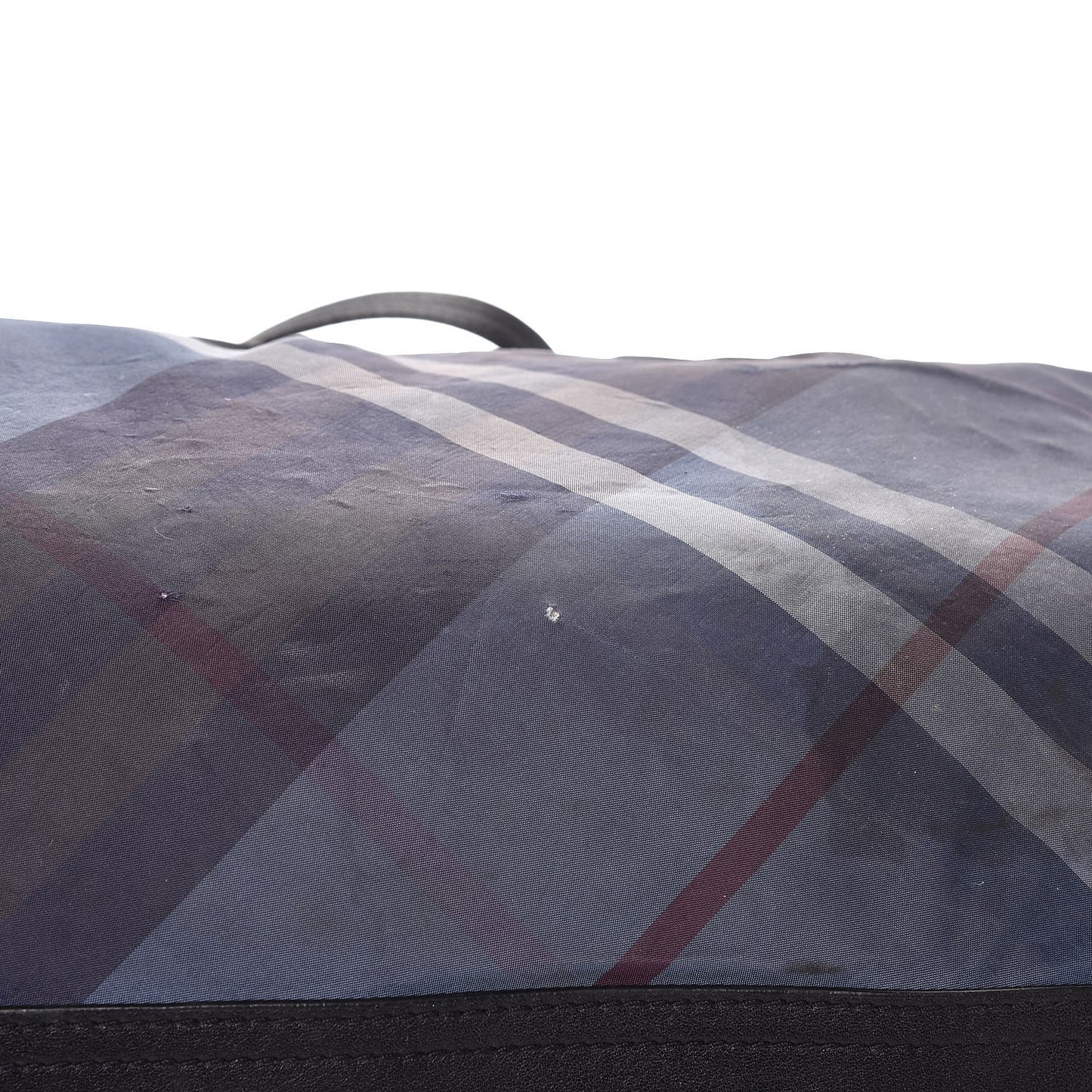 Nylon Nova Check Buckleigh Packable Tote Navy Blue