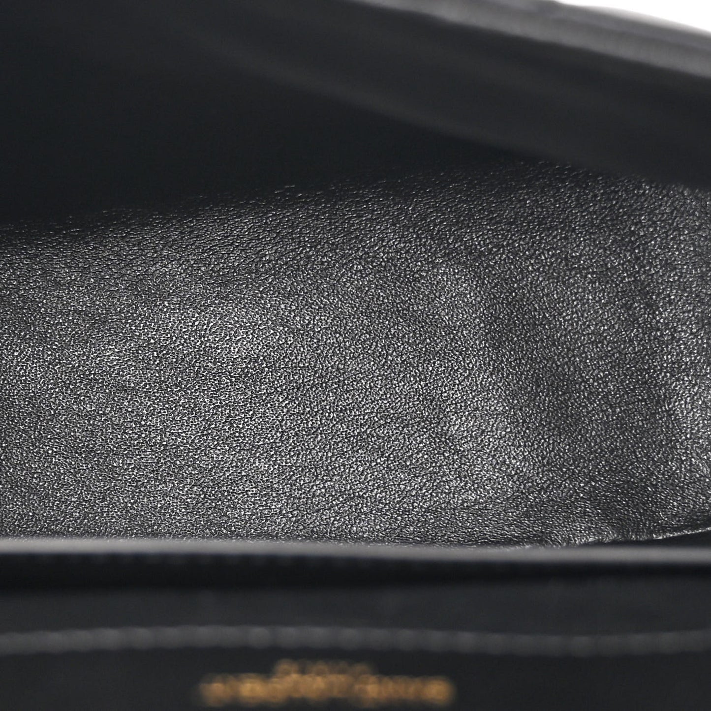 Lambskin Matelasse Monogram Vicky Chain Wallet Black