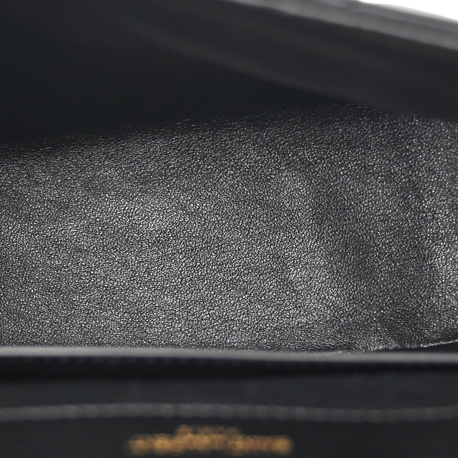 Saint Laurent Lambskin Matelasse Monogram Vicky Chain Wallet Black 5 of 10