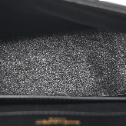 Saint Laurent Lambskin Matelasse Monogram Vicky Chain Wallet Black 5 of 10