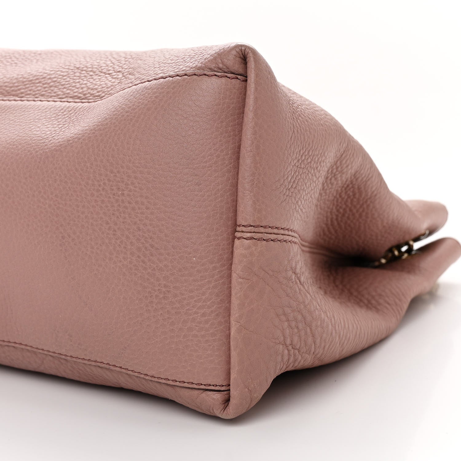 Gucci Pebbled Calfskin Medium Soho Chain Shoulder Bag Dark Cipria 10 of 10