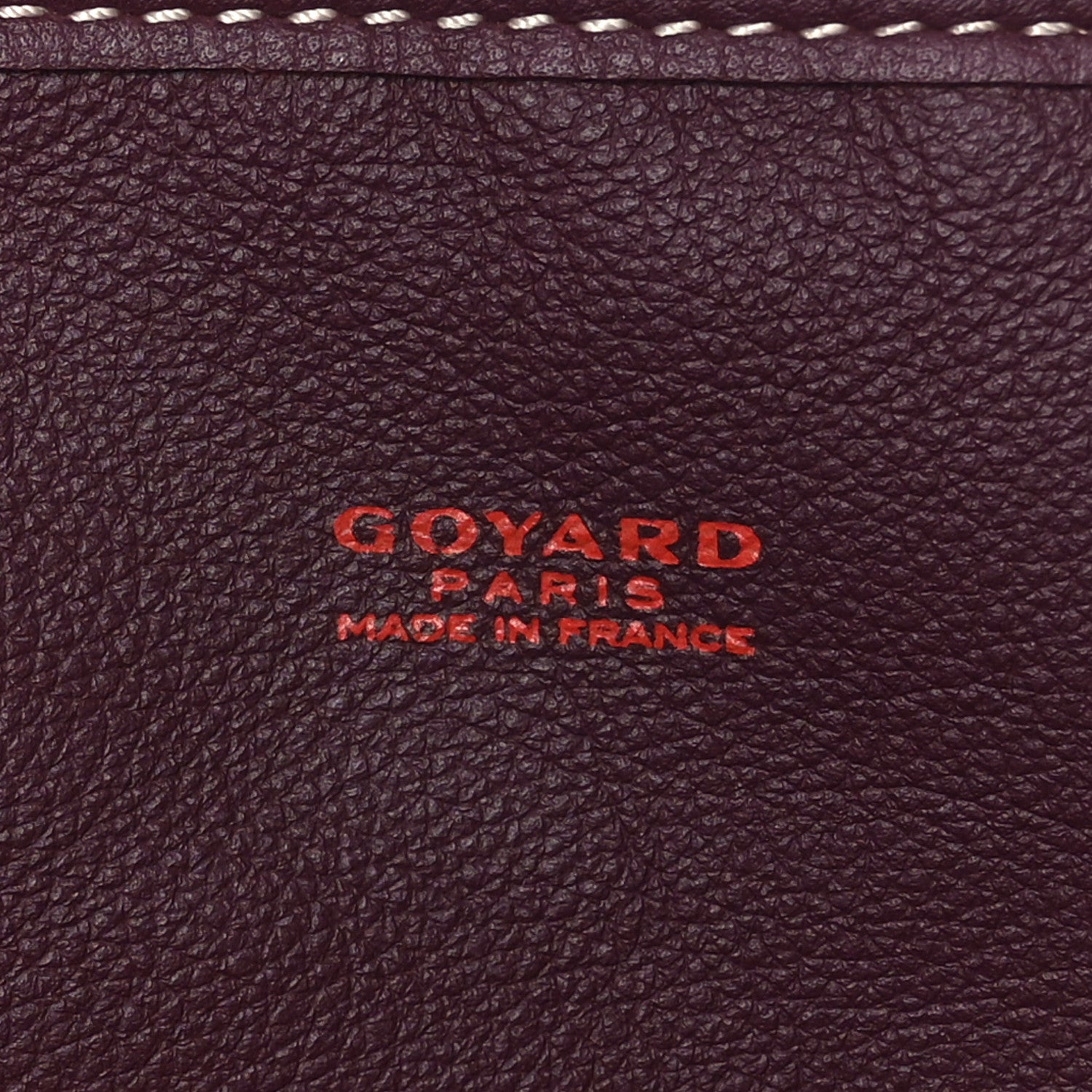 Goyard Goyardine Reversible Anjou PM Burgundy 10 of 16