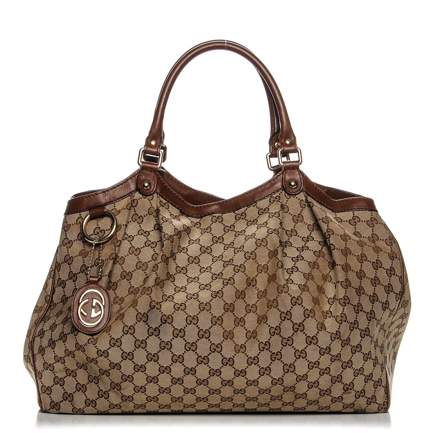 Gucci Monogram Large Sukey Tote Brown 1 of 9