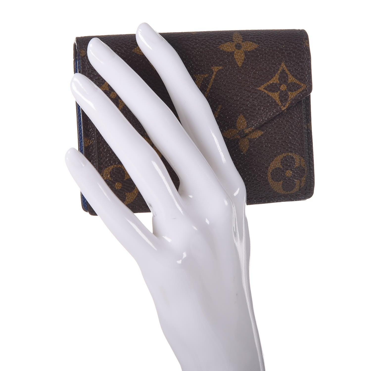 Louis Vuitton Monogram Compact Marie Wallet Blue 2 of 8