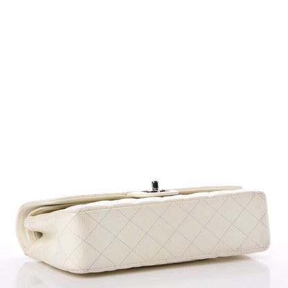 Chanel Caviar Quilted Medium Double Flap White 4 of 15