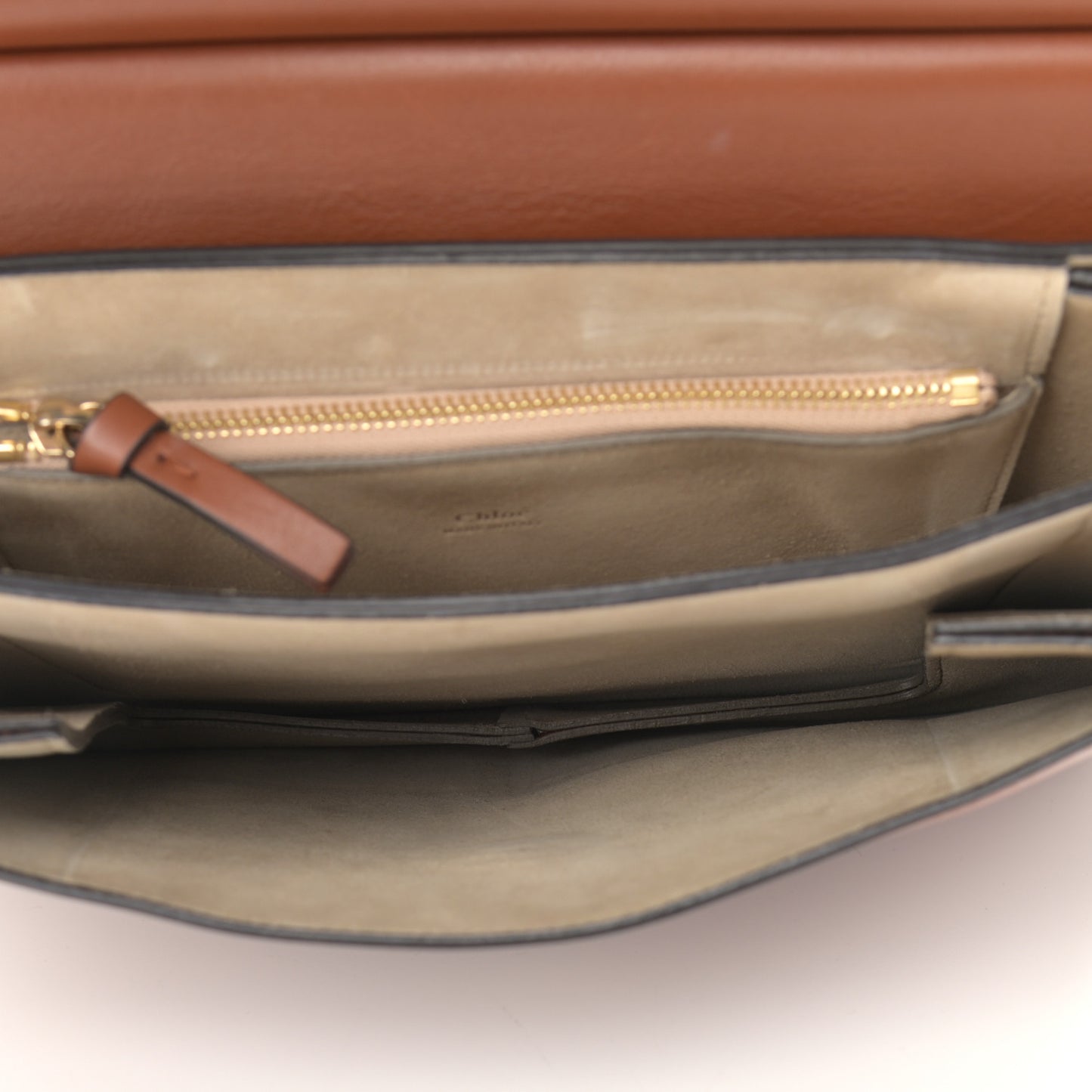 Suede Calfskin Medium Faye Shoulder Bag Tobacco