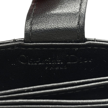 Christian Dior Patent Cannage Lady Dior 5-Gusset Card Holder Black 6 of 7