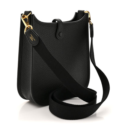 Hermes Taurillon Clemence Evelyne TPM Black 2 of 10