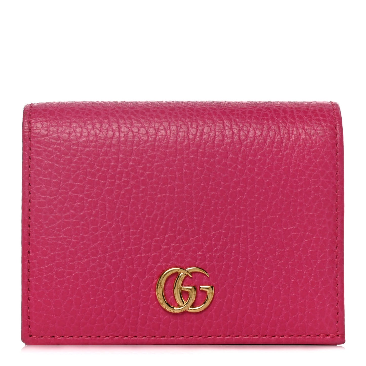 Dollar Calfskin GG Marmont Card Case Box Pink
