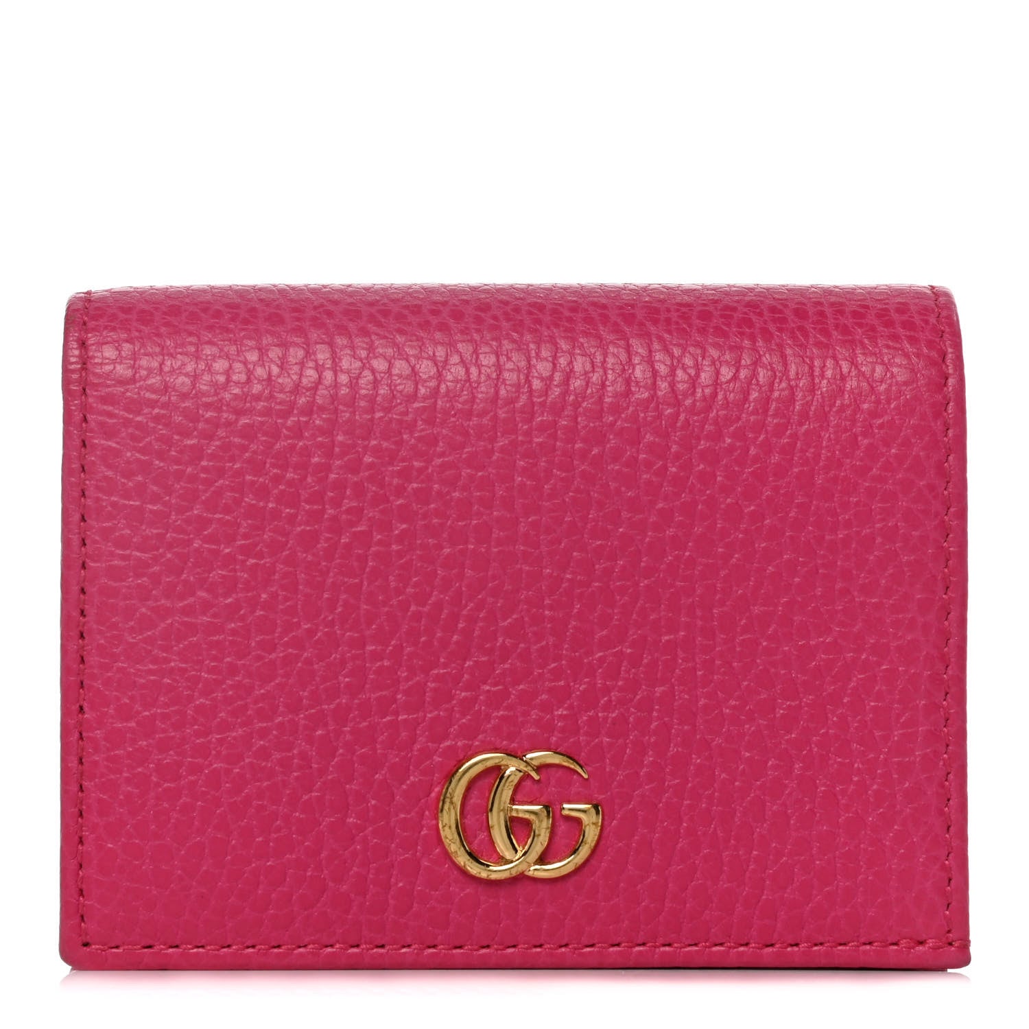 Gucci Dollar Calfskin GG Marmont Card Case Box Pink 1 of 6