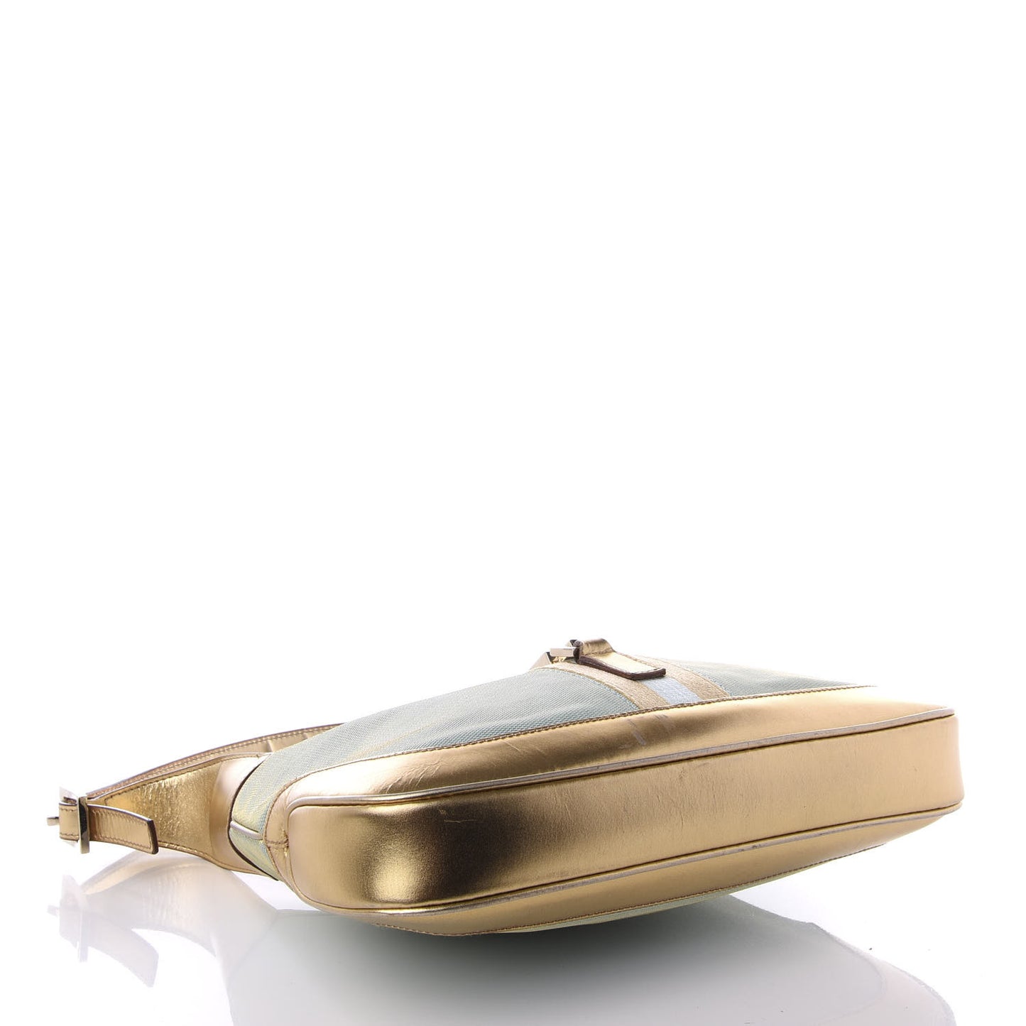 Metallic Calfskin Jackie O Hobo Gold