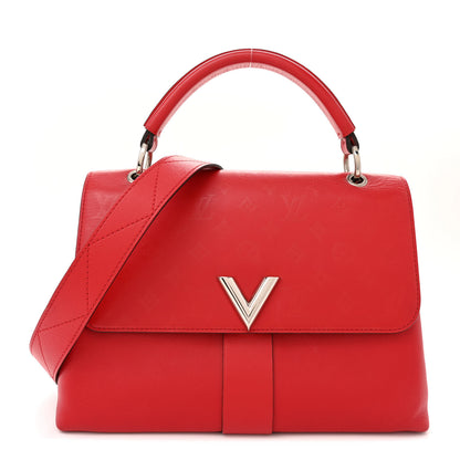 Louis Vuitton Calfskin Monogram Very One Handle Rubis Red 1 of 14